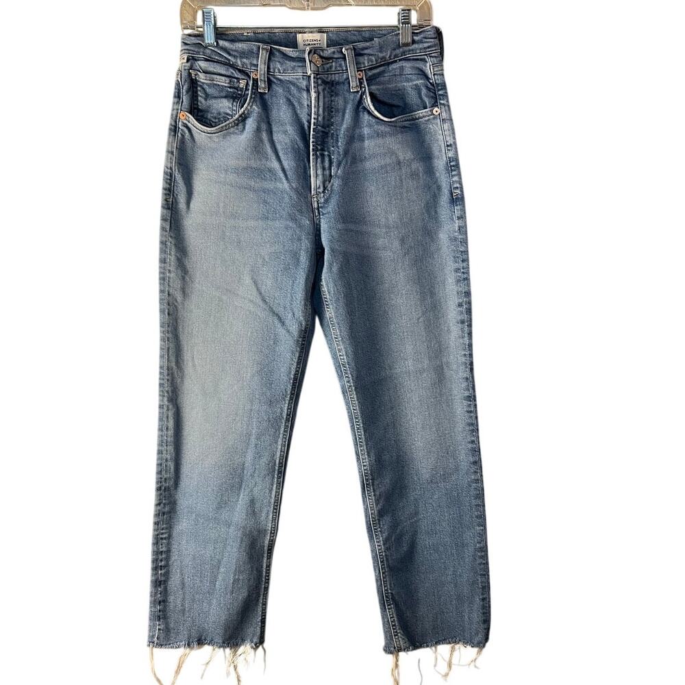 Citizens of Humanity CoH Daphne Cropped High Rise Straight Stretch Denim 27